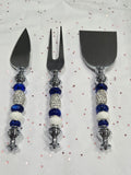 Set5 Hanukkah Beaded Cheese Plate Serving Pieces