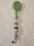 BH2 Green, Brown, White badge holder