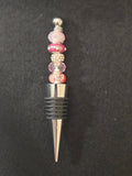 W3 All Pink Beaded Wine Bottle Stopper