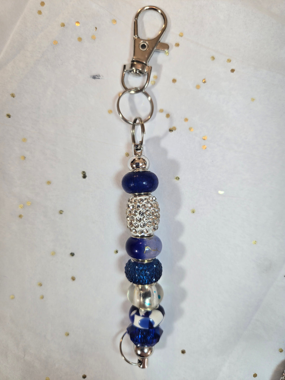 F1 New York Football Long Beaded Keychain