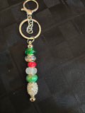 SL43 Christmas Beaded Keychain #4