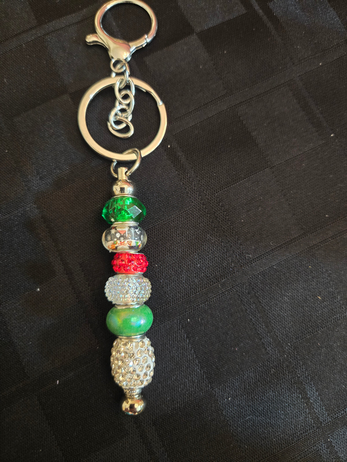 SL43 Christmas Beaded Keychain #4