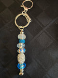 SL Turquoise Winter Beaded Keychain