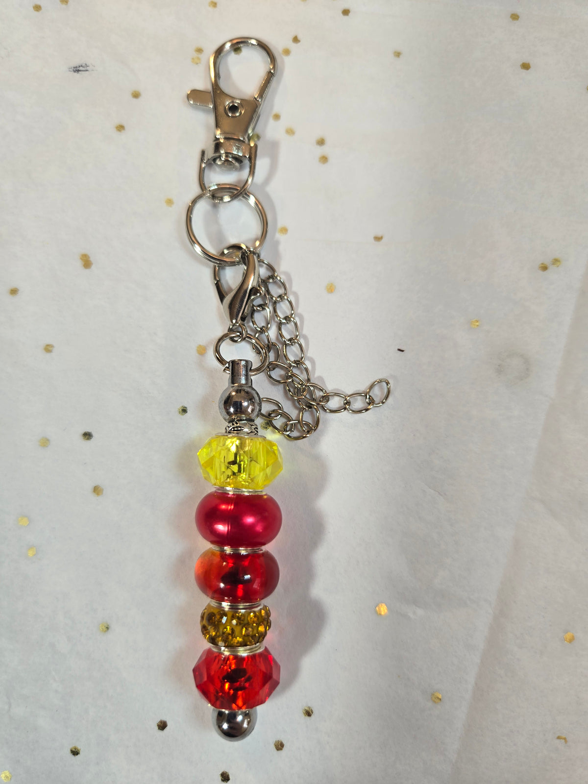 F6 Washington DC Football Short Beaded Keychain