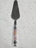 DS5 Pink Beaded Dessert Server