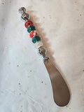 BK7 Red, Green, and White Butter Knife