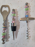 Set1 Pastel Beaded Barware Set