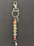 S2-R All Rainbows Beaded Keychain