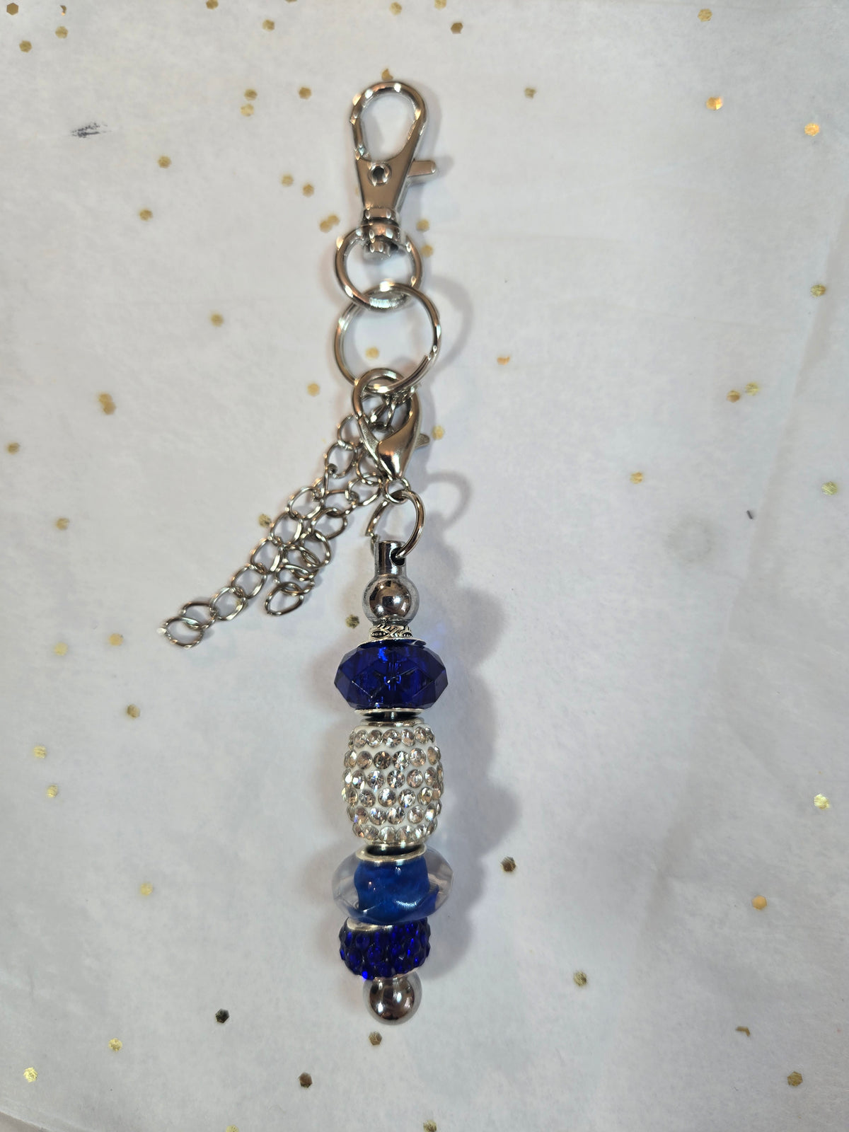 F2 New York Football Short Beaded Keychain