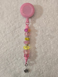 BH3 Pink and Yellow badge holder