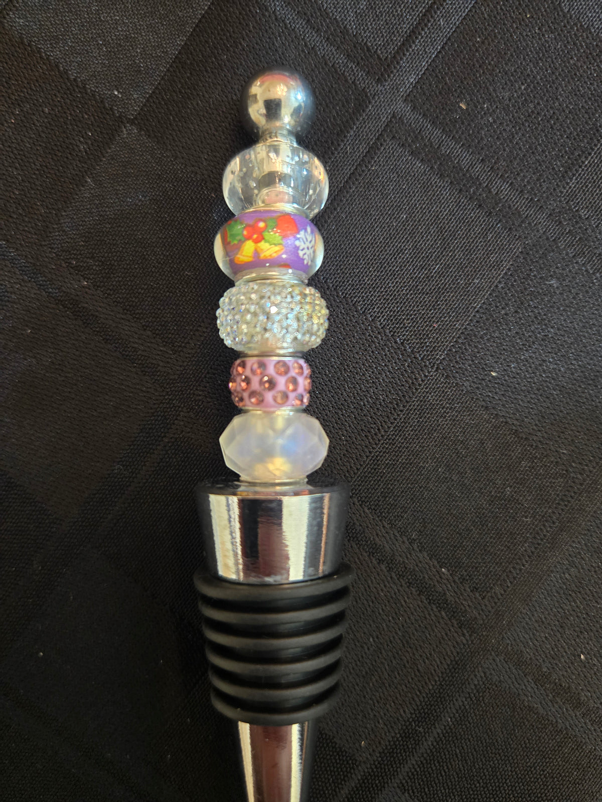 W13 Purple Christmas Wine Bottle Stopper