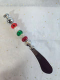BK6 Christmas Beaded Butter Knife