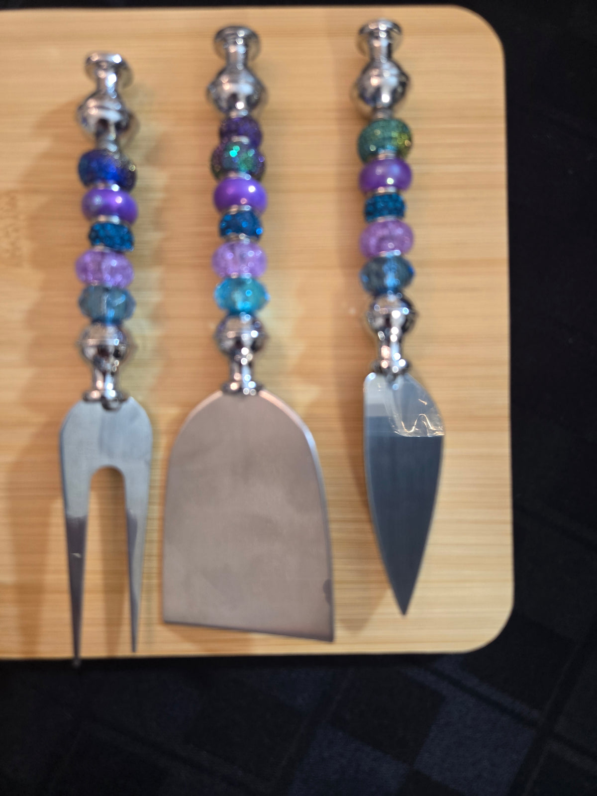 Set 5 Yeal and Purple Cheese Knife Set