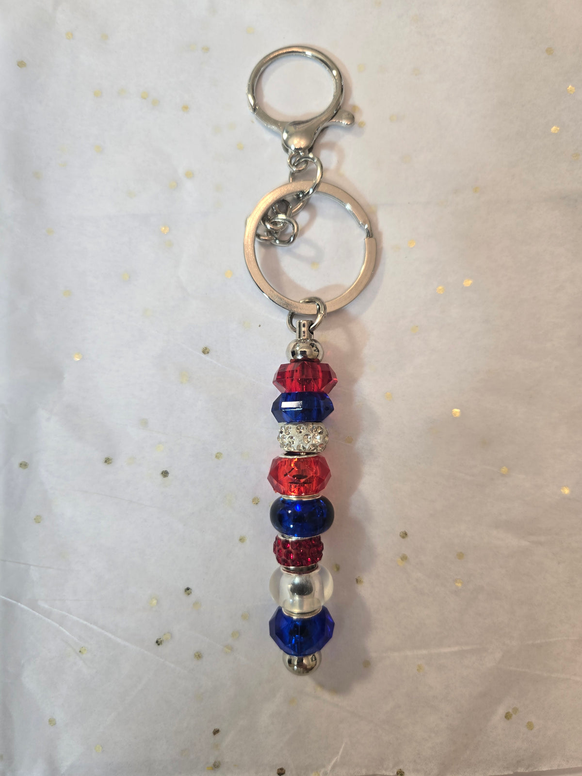 SL2 American Pride Beaded Keychain