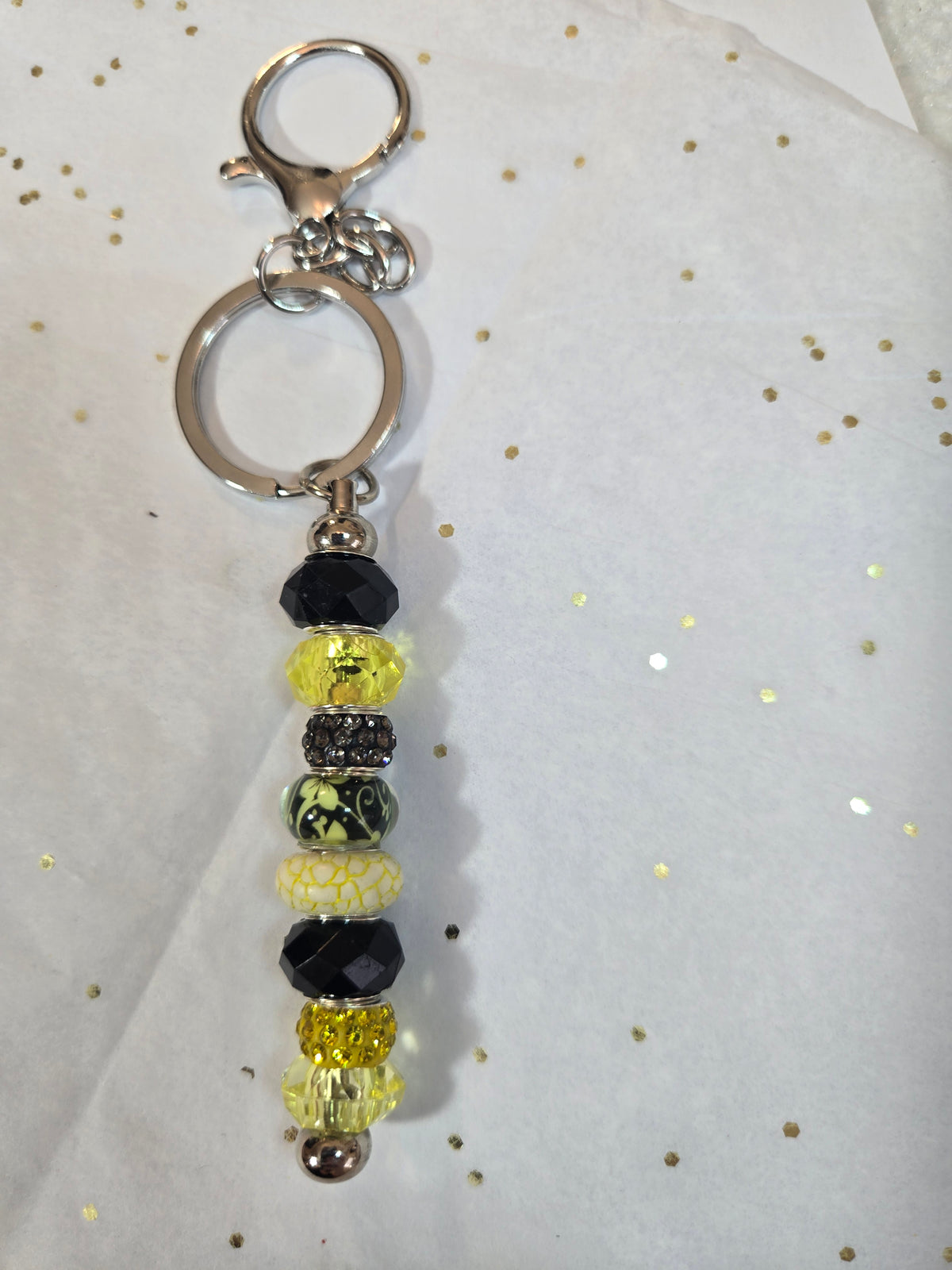 F7 Pittsburgh Football Long Beaded Keychain