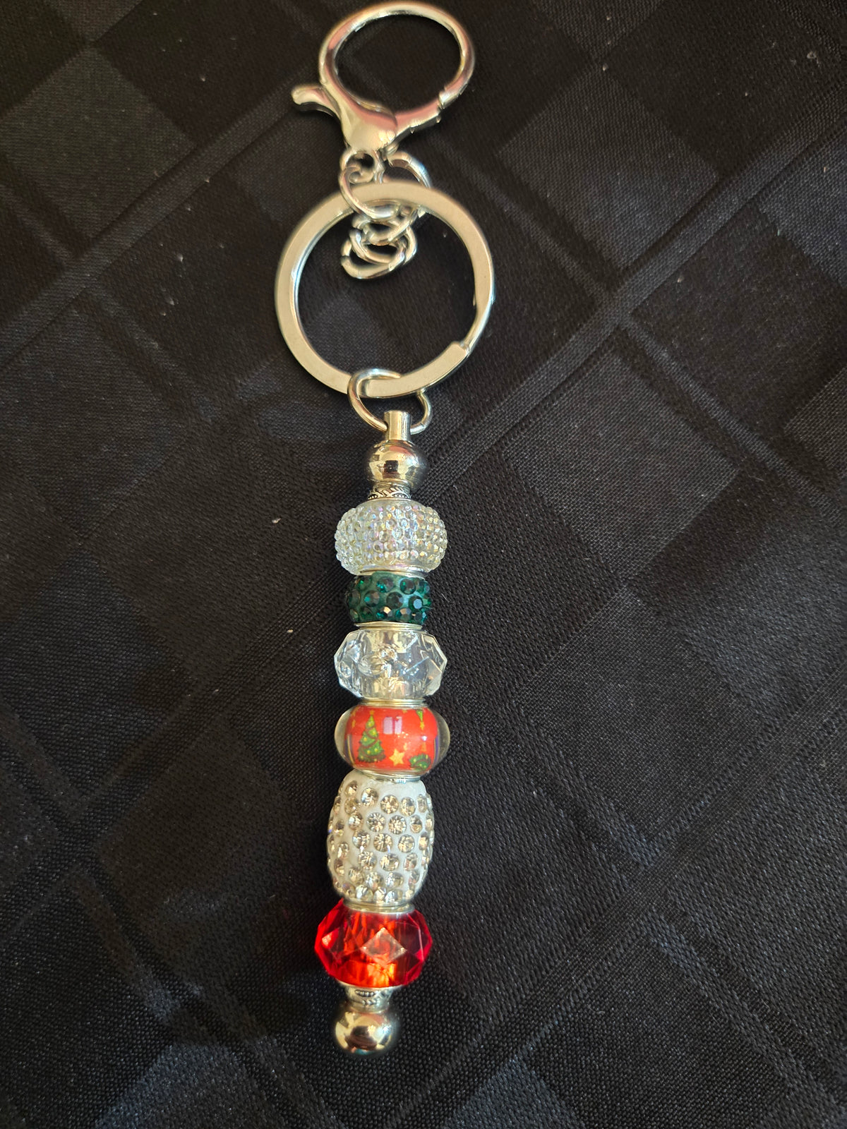 SL42 Christmas Beaded Keychain #3