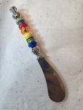 BK1 Rainbow Beaded butter knife
