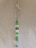 S2-13 Ohio University Themed Beaded Keychain